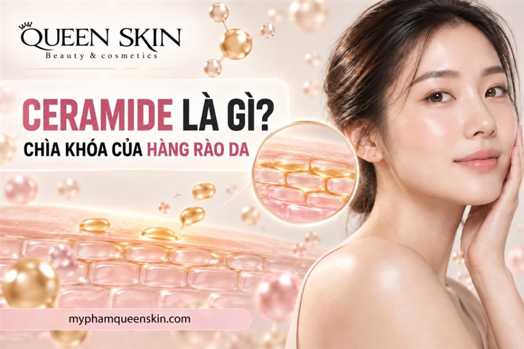 Minh họa ceramide lấp đầy khoảng trống trong hàng rào bảo vệ da