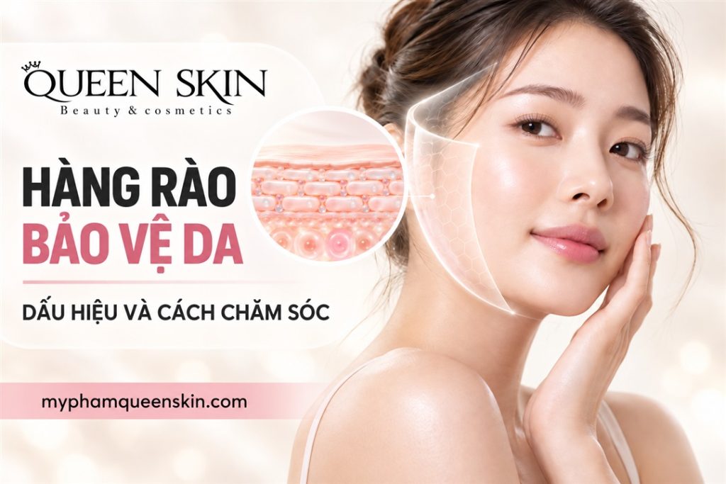 Minh họa lớp bảo vệ và cấu trúc hàng rào da khỏe mạnh
